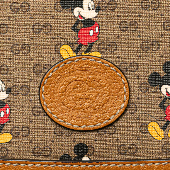 Pre-Loved Gucci x Disney Micro GG Supreme Mickey Mouse Flap Crossbody - Picture 8 of 12